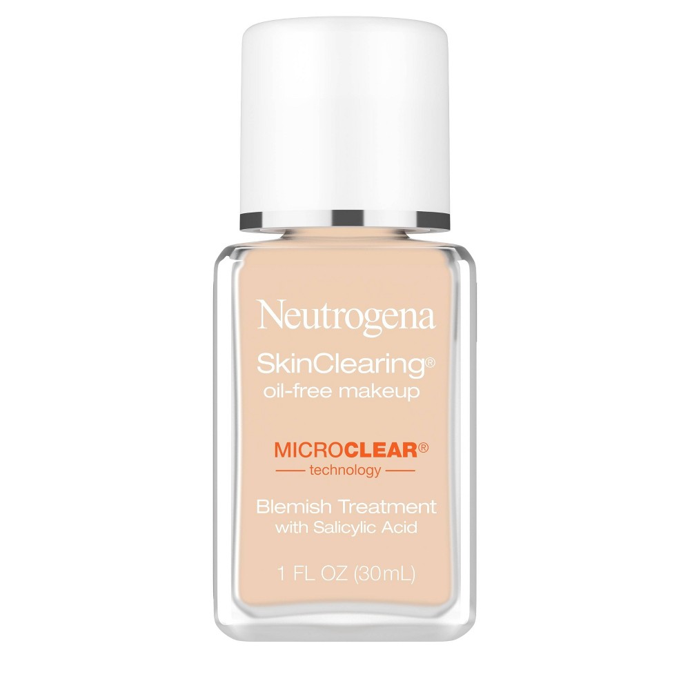 Photos - Foundation & Concealer Neutrogena Skin Clearing Oil-Free Liquid Foundation with Salicylic Acid - 30 Buff - 1 fl oz 