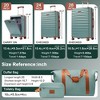 Lyngins 20/24/28 Inch 3PCs Hardside Luggage Sets with USB Ports,TSA Lock,Carry on Luggage,Front-Opening Expandable Suitcases for Trip - 3 of 4
