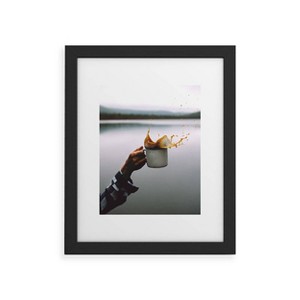 Deny Designs Rustic Bones Coffee Cheers Black Framed Art Print - 1 of 4