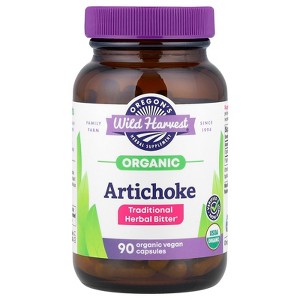 Oregon's Wild Harvest Organic Artichoke, 90 Organic Vegan Capsules (300 mg per Capsule) - 1 of 4