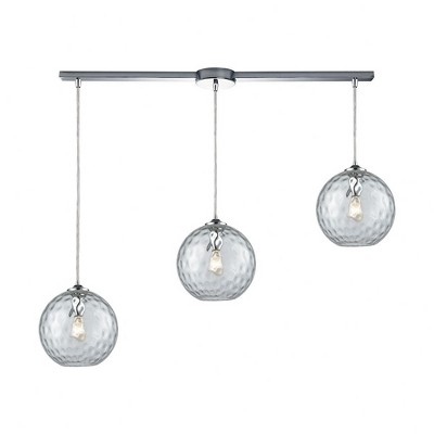 Elk Home Watersphere 3 - Light Chandelier in  Polished Chrome
