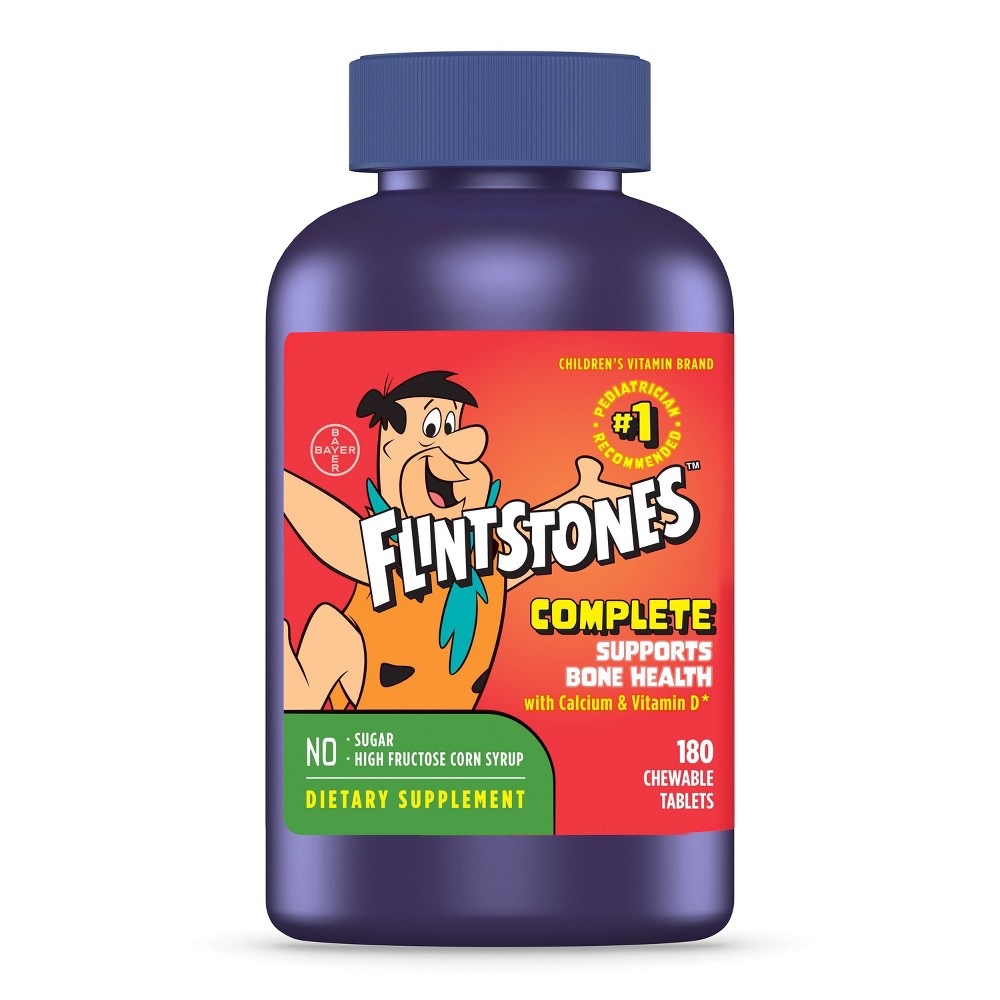 Photos - Vitamins & Minerals The Flintstones Complete Chewable Kids Vitamins - Fruit Flavors - 180ct