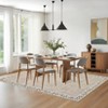 Machine Washable Modern Floral Bordered  Non Slip Area Rug for Living Room Soft Low Pile Indoor Aesthetic Carpet for Bedroom Dining Room Office - 2 of 4