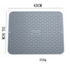 Dish Drying Mat Flexible Silicone Rubber Mat Heat Resistant Silicone Trivet Counter Top Mat Dish Draining Mat Sink Mat Place Mat Kitchen Sink Mat - 4 of 4
