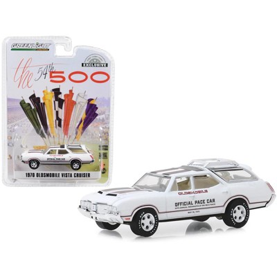 1970 Oldsmobile Vista Cruiser White 54th Annual Indianapolis 500 Mile Race Official Pace Car 1/64 Diecast Car Greenlight