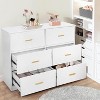 GustoWave 6 Drawer Double Dresser for Bedroom,47" Wide Chest of Drawers, Anti-tip Design, Metal Gold Handles - 2 of 4