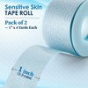 MEDca Sensitive Skin Low Trauma Tape - Blue 1" x 4 yd Rolls, Gentle First Aid Tape for Wounds, Minimal Hair Pulling, Lash Extension Use - 2 of 4