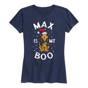 Women's - Dr. Seuss - The Grinch Max Is My Boo Short Sleeve Graphic T-Shirt - 1 of 4