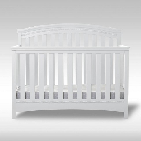 Delta Children Fancy 4-in-1 Convertible Baby Crib Bianca White 