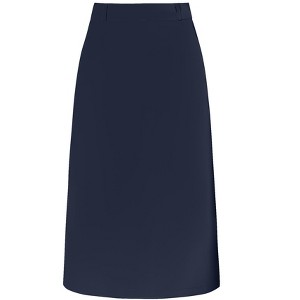 INSPIRE CHIC Women's High Waist Split Back Work Midi Pencil Skirt - 1 of 4