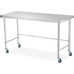 Stainless Steel Table, Kitchen Restaurant Stainless Steel Prep Work Table with Open Base - 1 of 4