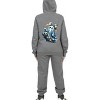 Everyday Kids Coquette Ghost Halloween Zip-Up Hoodie – Cute Ghost with Bow & Pumpkin Lantern – Cozy Fall Sweatshirt, Charcoal Gray - 2 of 3