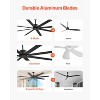 VEVOR 84 In Ceiling Fan without Light, 6-Speed Remote Control, Aluminum 8-Blade, Reversible DC Motor, Modern Low Profile Flush Mount Exterior Fan - 3 of 4