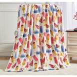 Extra Cozy and Comfy Microplush Throw Blanket (50" x 60") Popsicle