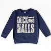 Deck the Halls Block Distressed - Toddler Graphic Sweatshirt - 3 of 4