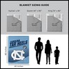 Sweet Home Collection NCAA North Carolina Tar Heels Microfiber Plush Throw Blanket - 3 of 4