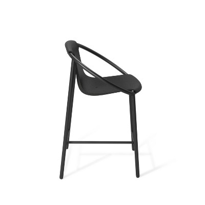 Ringo Black Metal Counter Height Barstool