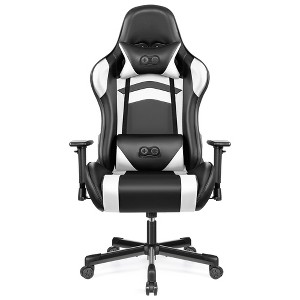 KERDOM Ergonomic Computer Chair, Height Adjustable Game Chair, Racing Style Gamer Chair with Headrest and Lumbar Support, Black Gray - 1 of 1