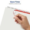 Avery Print & Apply Clear Label Dividers w/White Tabs Copiers 8-Tab Letter 5 Sets 11422 - 4 of 4