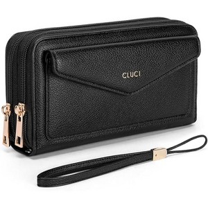 CLUCI Wallet Women Large Capacity Wristlet Purse for Women Long Ladies Wallet RFID Blocking Multi Credit Card Holder - 1 of 3