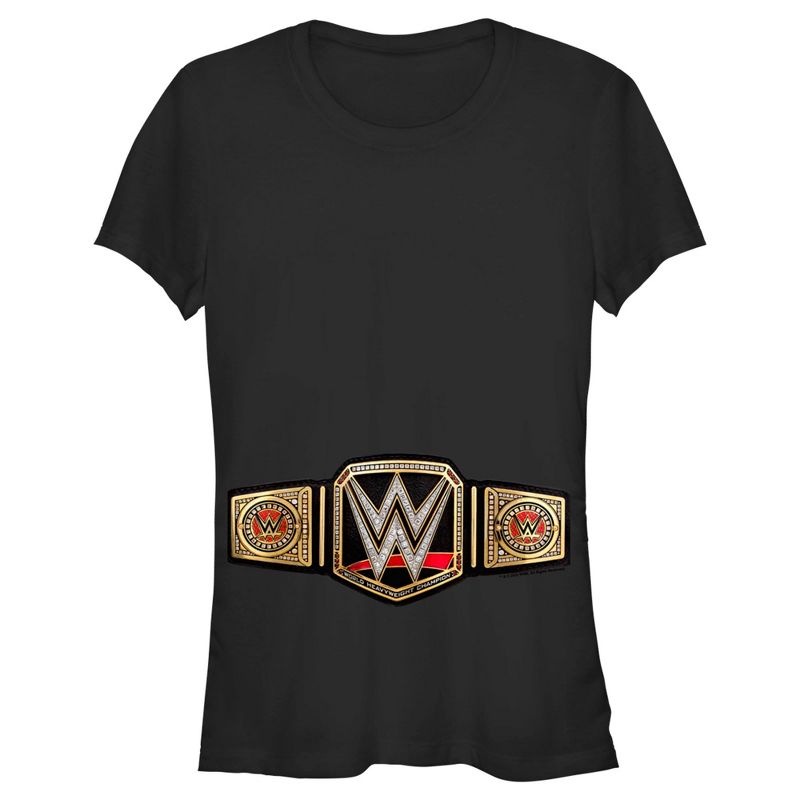 Juniors Womens WWE Championship Belt T-Shirt, 1 of 5