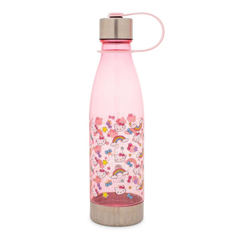 Silver Buffalo Sanrio Hello Kitty Pastel Star Toss Print Water Bottle With Lid | Holds 20 Ounce, 1 of 7