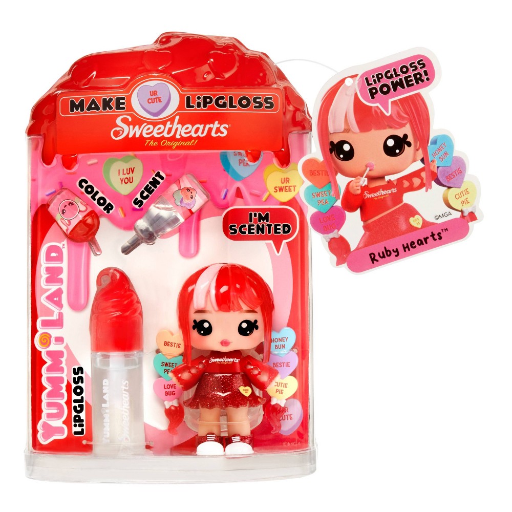 YummiLand 7'' Ruby Hearts Lip Gloss Doll