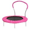 Okak Kids Trampoline with Metal Handle, Indoor Trampoline with Foam Padded Frame Cover, Mini Trampoline for Living Room, Sport Room - 3 of 4