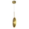 CWI Lighting Ovni LED Mini Pendant With Brass Finish - 2 of 4