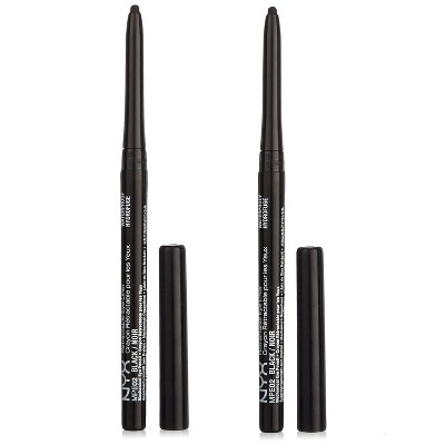 NYX Waterproof Retractable Eye Liner - MPE 02 - Black (PACK OF 2)