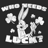 Women's Looney Tunes St. Patrick's Day Bugs Bunny Who Needs Luck? T-Shirt - 2 of 4