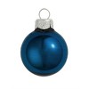 Northlight Shiny Finish Glass Christmas Ball Ornaments - 2.75" (70mm) - Midnight Blue - 12ct - 3 of 4