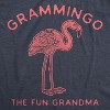 Womens Grammingo The Fun Grandma Tshirt Funny Flamingo Grandmother Graphic Novelty Tee - Crazy Dog Women's T Shirt - image 2 of 4