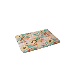 Peach Season Memory Foam Bath Rug - Deny Designs: Microfiber, Machine Washable, Rectangular Bath Mat - 1 of 3