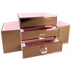 OnDisplay Emma 2 Drawer Tiered Mirrored Glass Makeup/Jewelry Organizer - 2 of 4