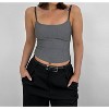 Women's Buckle Strap Scoop Neck Corset Tank - NIA - 3 of 4