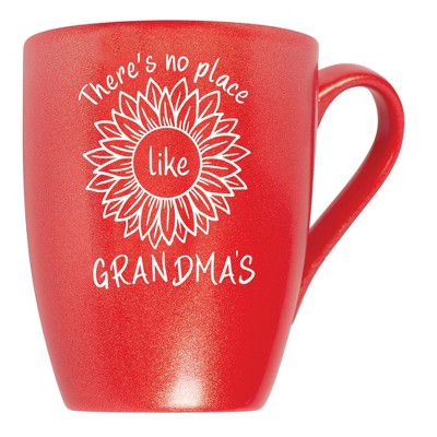 Elanze Designs There'S No Place Like Grandma'S Crimson Red 10 ounce New Bone China Coffee Cup Mug