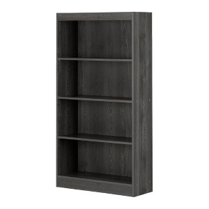South Shore 56" 4 Shelf Decorative Bookshelf: Gray Oak, Adjustable Laminate Storage - 1 of 4