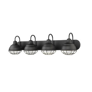 Millennium Lighting Neo-Industrial 4 - Light Vanity in  Matte Black - 1 of 1
