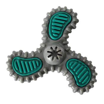 American Pet Supplies 5.5-Inch TPR Dental Spinner Dog Toy - For Light/Medium Chewers
