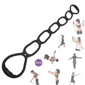 FOMI 7 Ring Resistance Exercise Band - Strong Resistance, Black