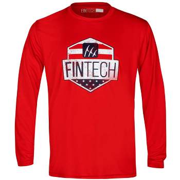 Fintech USA Shield Sun Defender UV Long Sleeve T-Shirt - High Risk Red