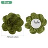 Unique Bargains Alloy Satin Fabric Big Rose Flower Dainty Brooches Pins 1 Pc - 3 of 4