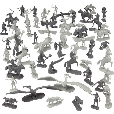 Fantasy Creatures Mini Action Figure Playset with 56 Pieces