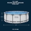 Bestway Steel Pro MAX Round Above Ground Swimming Pool Set with Metal Frame Filter Pump, Ladder, and Cover - 2 of 4