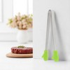 Unique Bargains Pcs Food Tongs Glove-Shaped Ice & Food Tongs Dishwasher Safe Stainless Steel Silicone 5 Inch 1 Pcs - 2 of 3