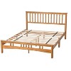 DOMETOUR Queen Elegant Style Wooden Platform Bed Frame With Headboard,No Need Box Spring - 2 of 4