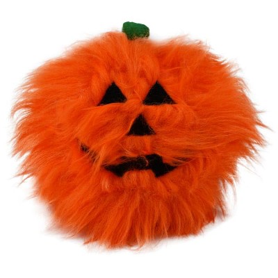 Multipet Halloween Fluffy Pumpkin Cat Toy, Small