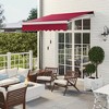Outsunny Manual Retractable Awning Sun Shade Shelter for Patio Deck Yard with UV Protection and Easy Crank Opening - 3 of 4
