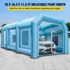 VEVOR Inflatable Spray Shelter, Dimensions: 33x16.4x11.5 feet, Comes with Dual High-Efficiency Fans, Equipped with Filtration,Blue - 3 of 4